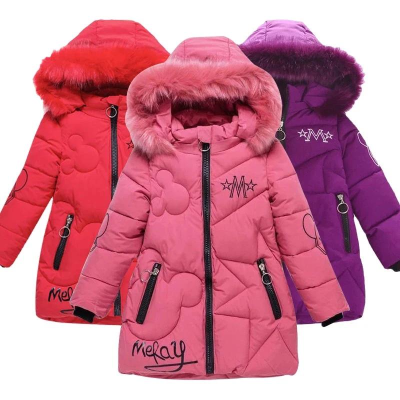 Vestes d'hiver grande taille pour filles, manteau de noël épais, à capuche, fermeture éclair, vêteme