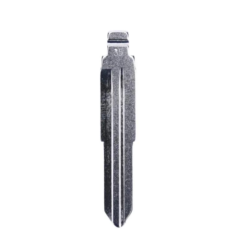 Clé de voiture universelle non coupée VVDI KD 35 #, 10 pièces, vierge, SZ11R, avec lame rabattable,