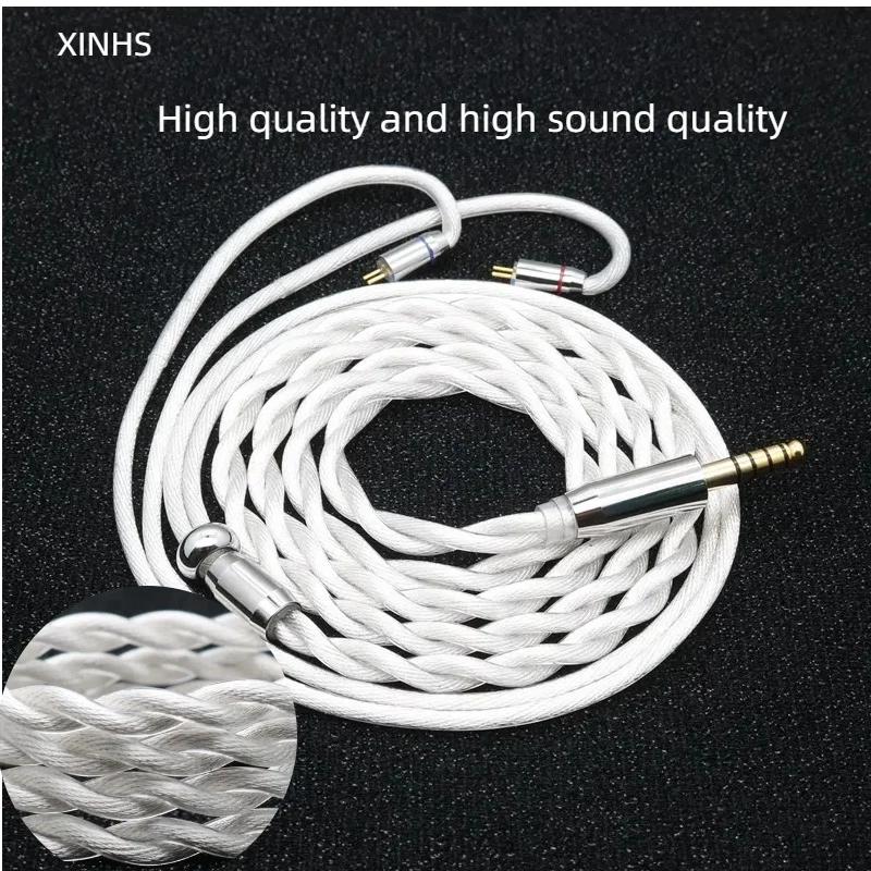 XINHS K09 2 brins coaxiaux Leeds 7N câble en alliage de cuivre pur haute pureté