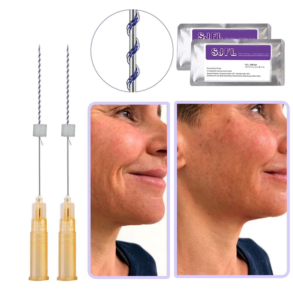 20PCS SJFL Fils tenseurs PDO Mono Screw Tornado pour le lifting du visage et l'élimination des rides