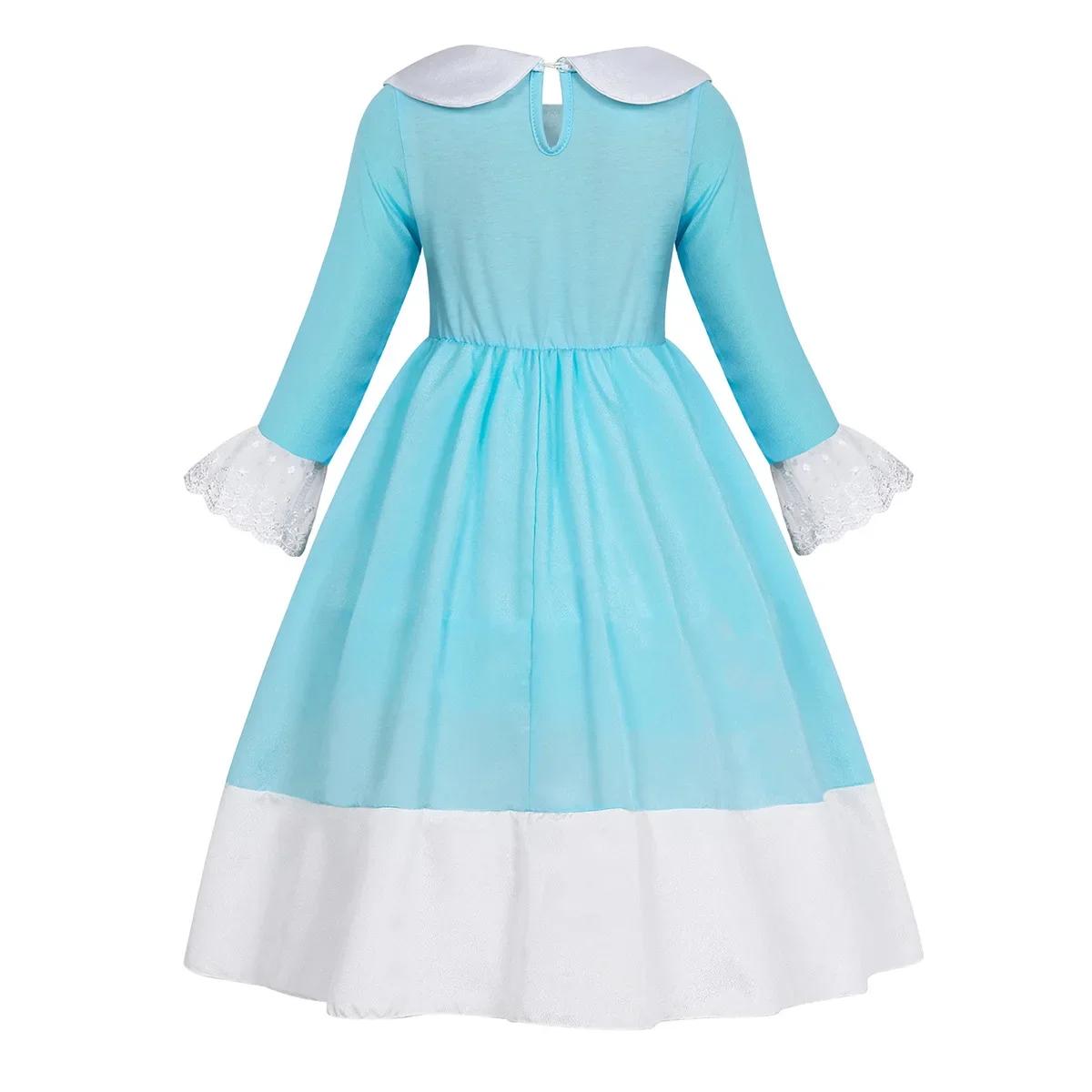Rosalina robe filles pêche Cosplay enfants fête princesse Costume anniversaire bleu robes enfants vê