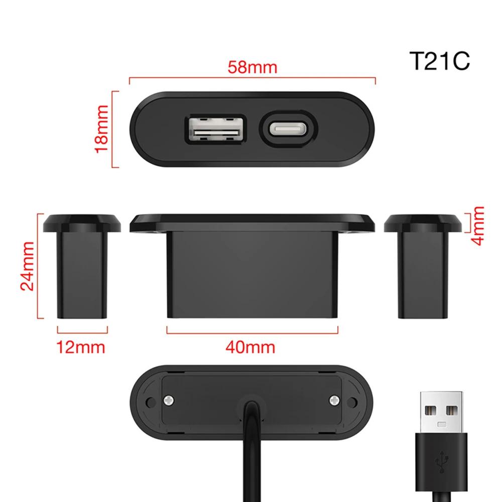 Bureau intégré prise USB meubles bureau Portable double USB prise de charge ordinateur bureau meuble