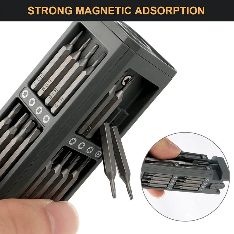 Jeu de tournevis de précision 8 32 43 46 en 1 Torx Hex Phillips tournevis magnétique embout téléphon