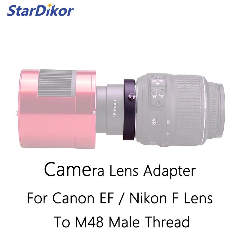StarDikor adaptateur d'objectif d'appareil photo pour objectif Canon EF/Nikon F vers adaptateur à fi