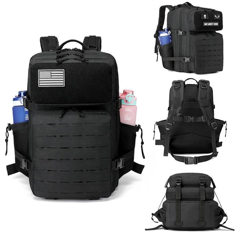45L sac à dos extérieur pour hommes sac à dos Molle sac à dos de randonnée avec support de bouteille