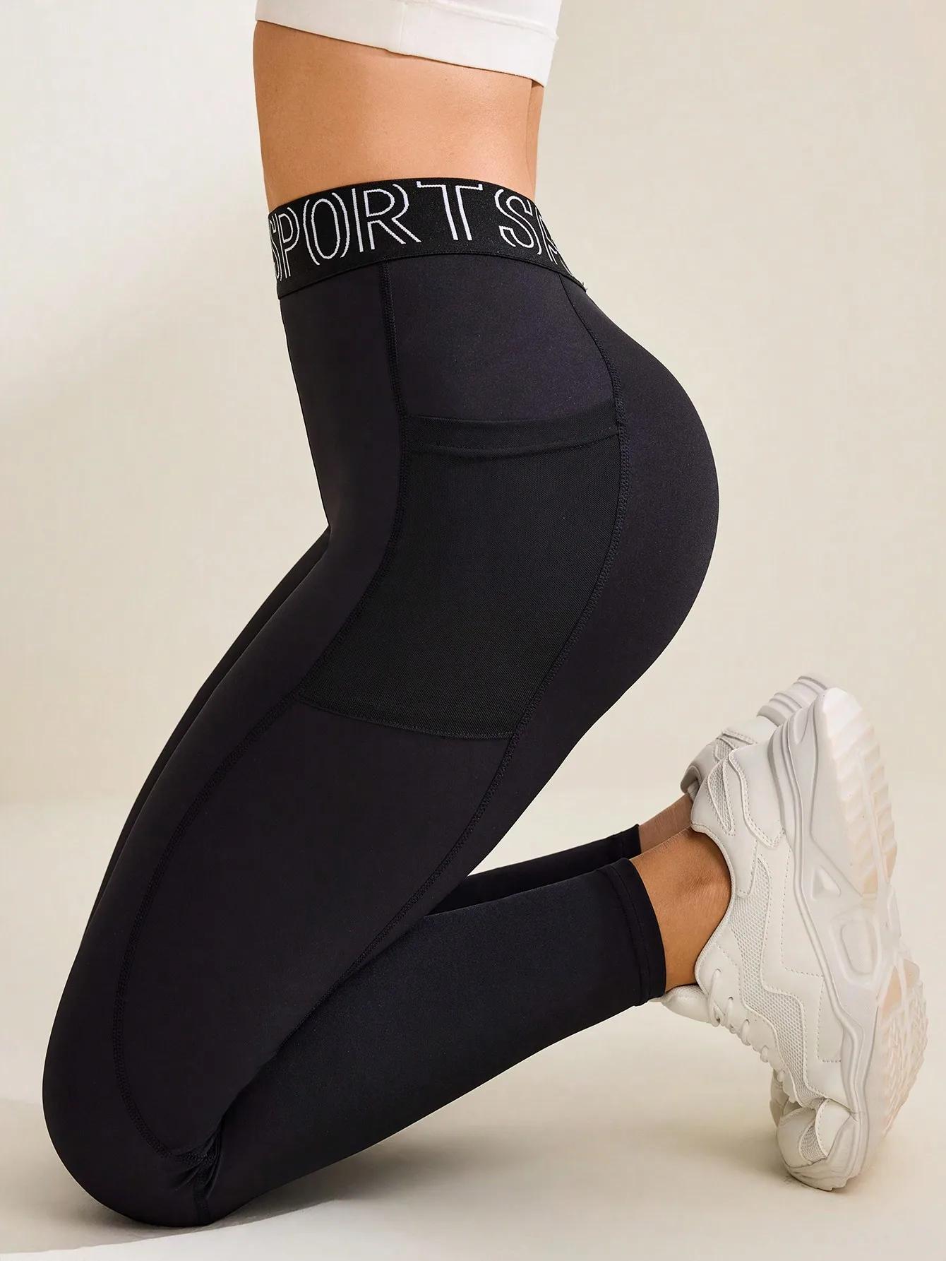 Femmes sans couture hanche levage femmes sans couture sport Leggings taille haute Fitness Leggings P