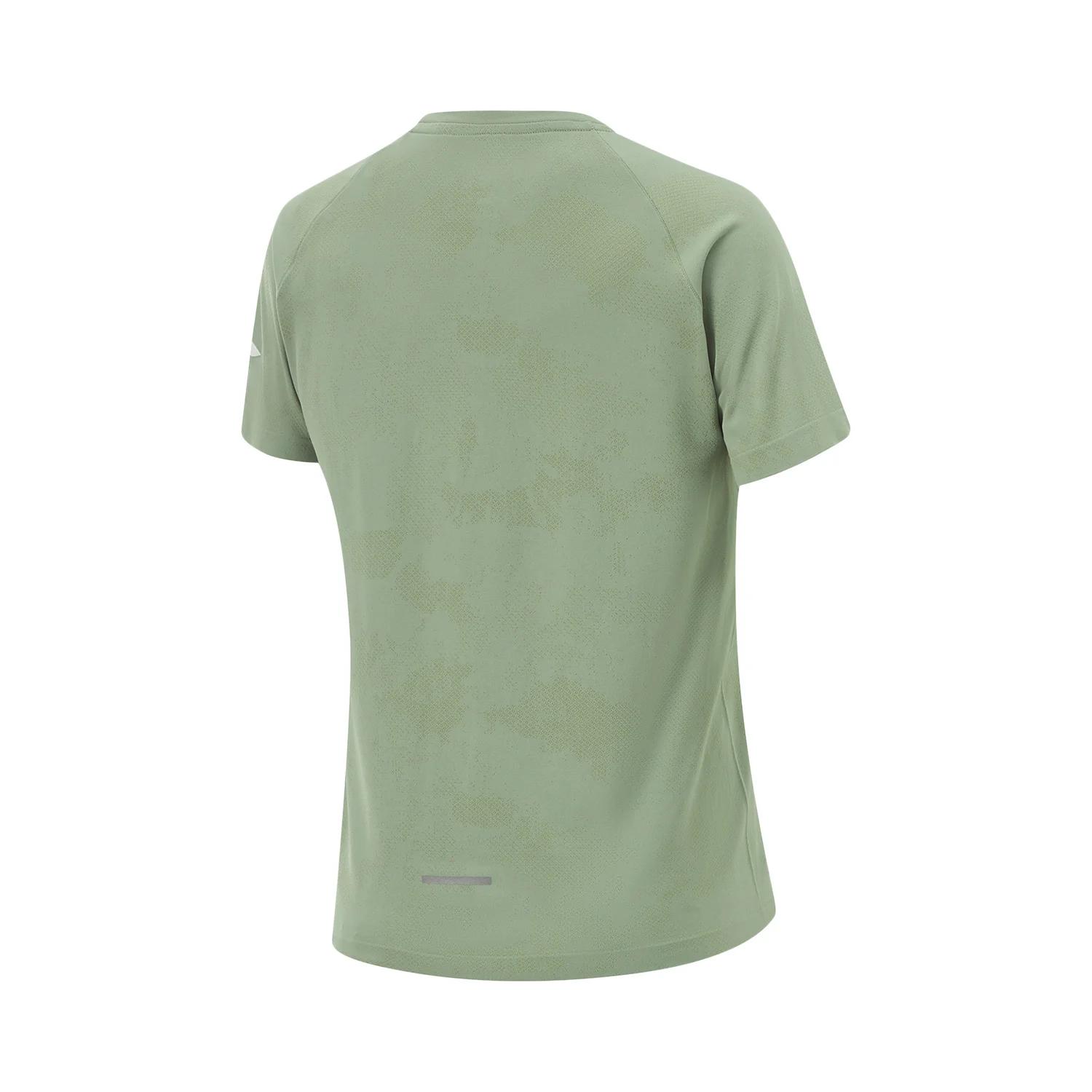 T-shirt de course Li-Ning femme AT._BACTERIA - Polyester réfléchissant manches courtes