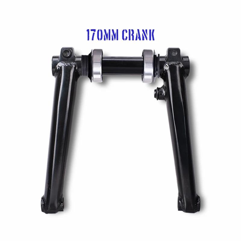 Kit de manivelle Funsea pour BMX Big Cruiser Wheelie Stunt Bike, avec moyeu central 170 mm, bras en
