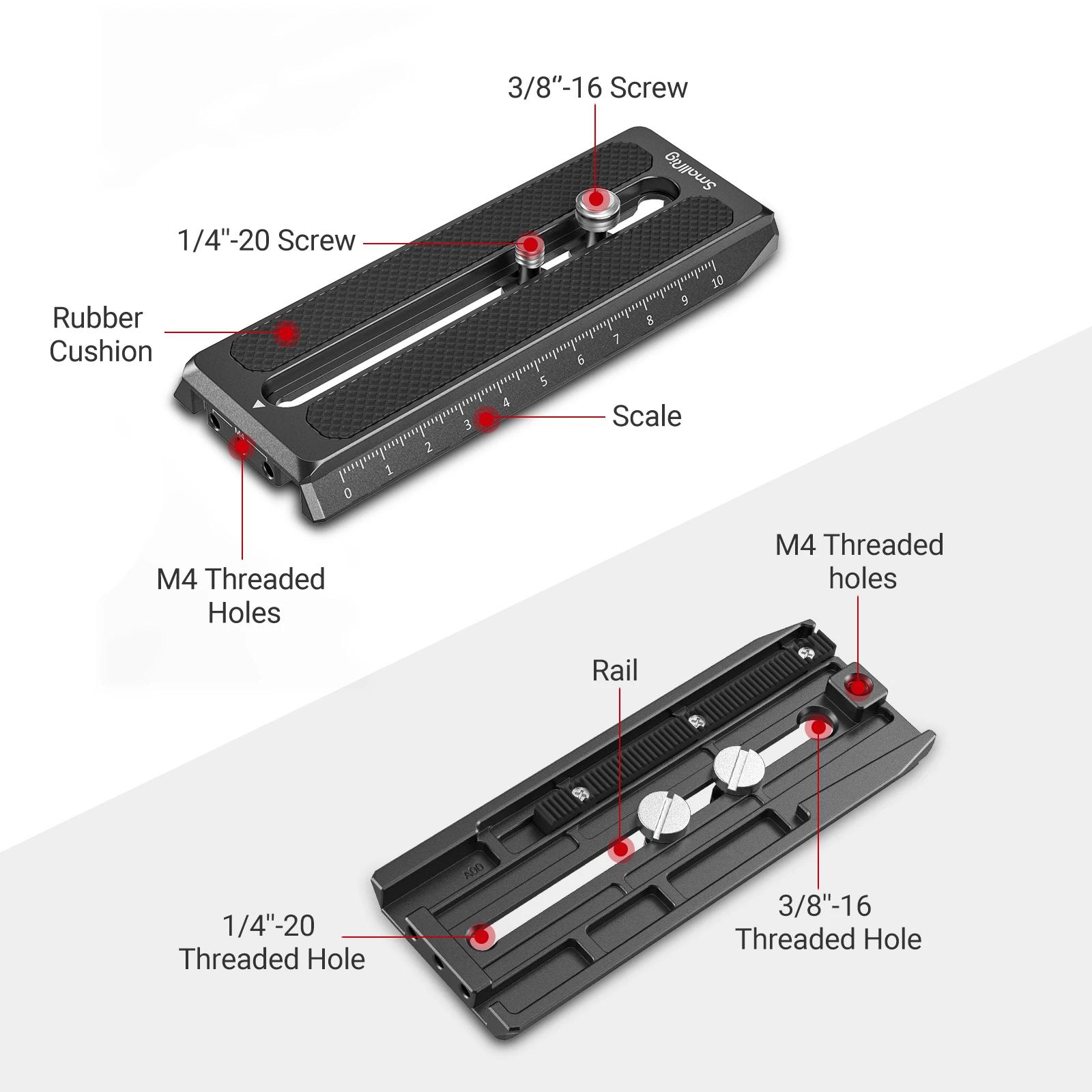 SmallRig Manfrotto plaque de dégagement rapide pour DJI RS3 /RS3 Pro/RS 2/RSC 2/RS 4/RS 4Pro/Ronin-S