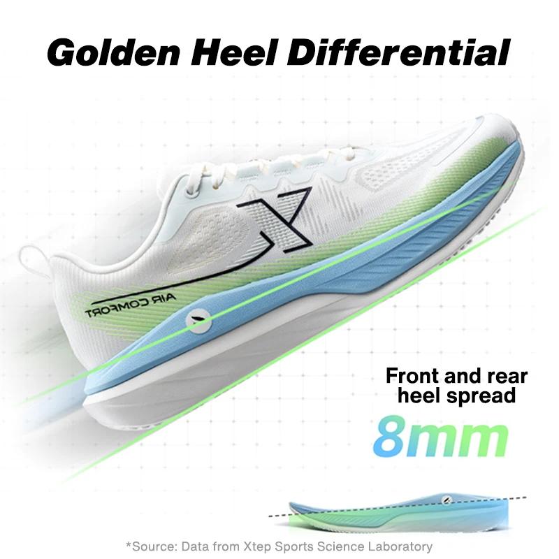 Chaussures Xtep Xingyun DC course homme printemps - Baskets légères semelle épaisse confort 876119110029