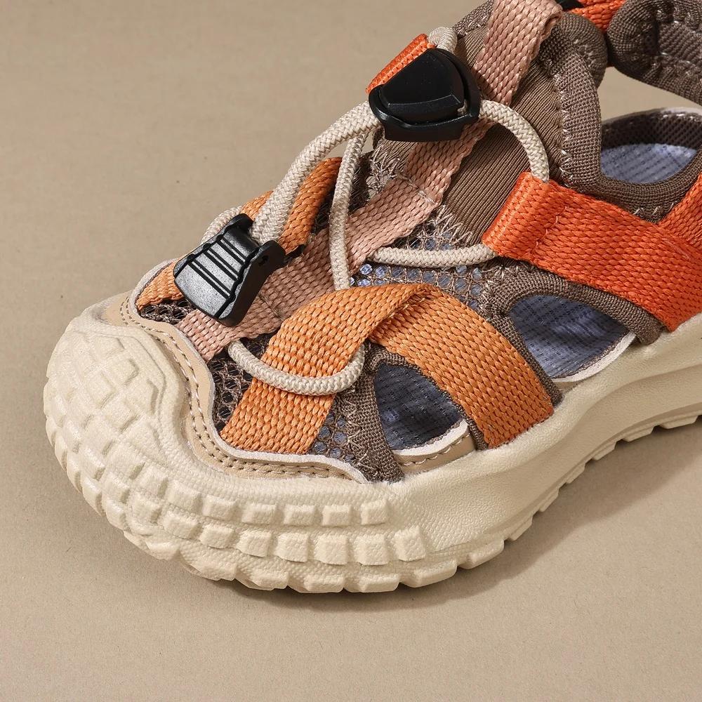Nouvelles sandales d'été 2025 pour garçons, chaussures de sport respirantes en maille pour enfants,