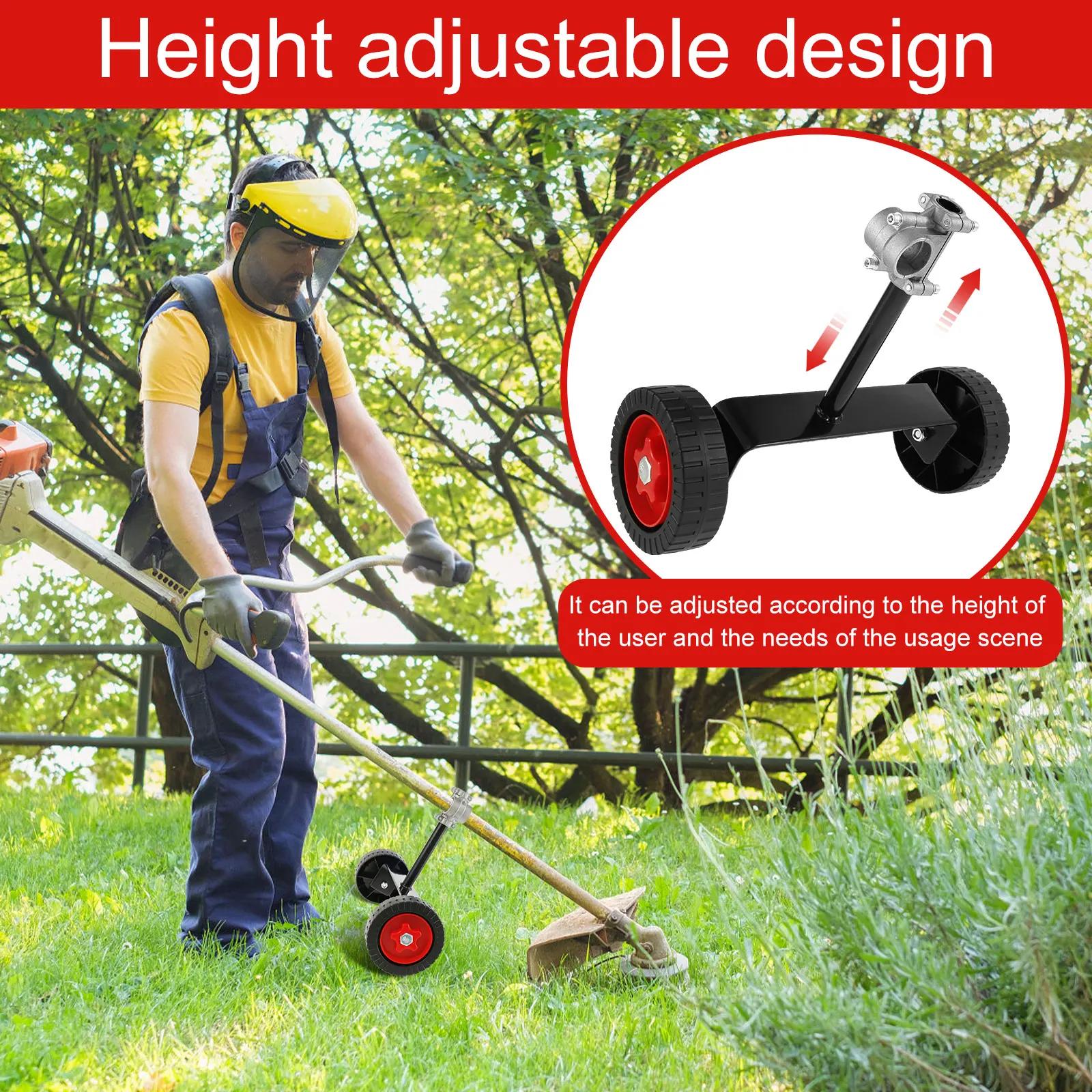 Roue de Support de tondeuse à gazon réglable, roues auxiliaires pour tondeuse à gazon de jardin, acc