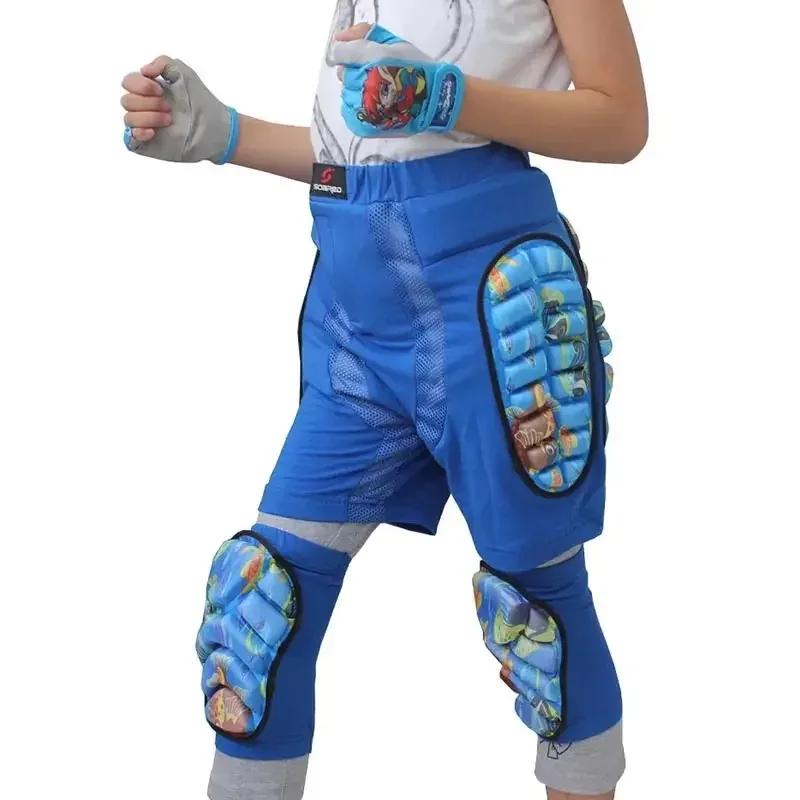 Coussinet de protection 3D pour enfants, pantalons courts EVA, ski, Snowboard, patinage, équitation,