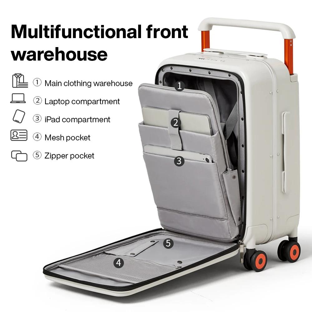 Valise Mixi 2026 Nouveau Design à Poignée Large, Bagage Cabine Homme, Valise de Voyage Femme, Trolle
