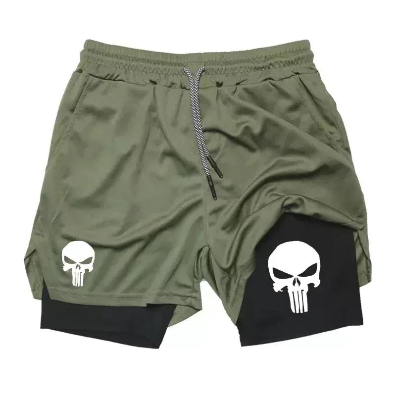 Short de Performance 2 en 1 pour hommes, nouveau short de sport à séchage rapide avec poche pour tél