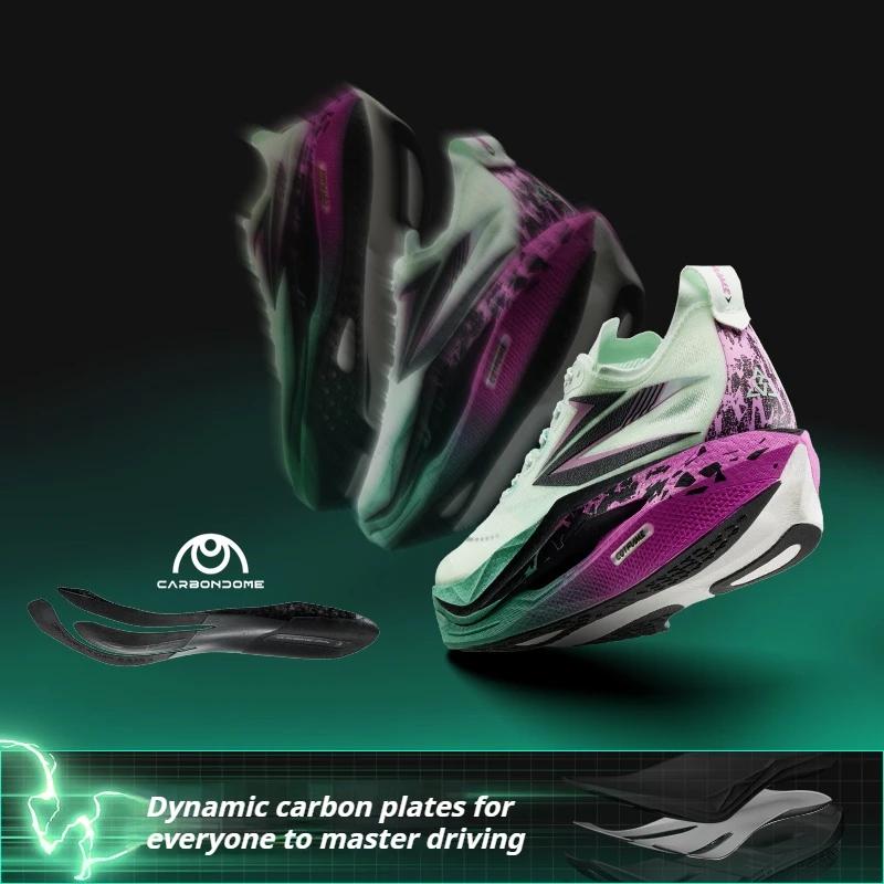 361 degrés flamme 5 chaussures de course pour hommes plaque de carbone respirant Stable rebond Gripp