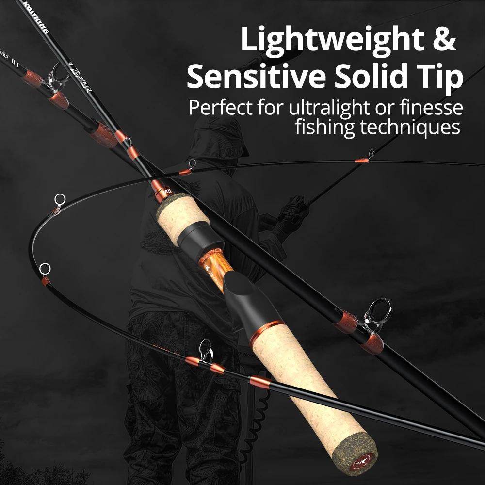KastKing Zephyr appât système Finesse UL filature coulée canne à pêche en Fiber de carbone 2 pièces