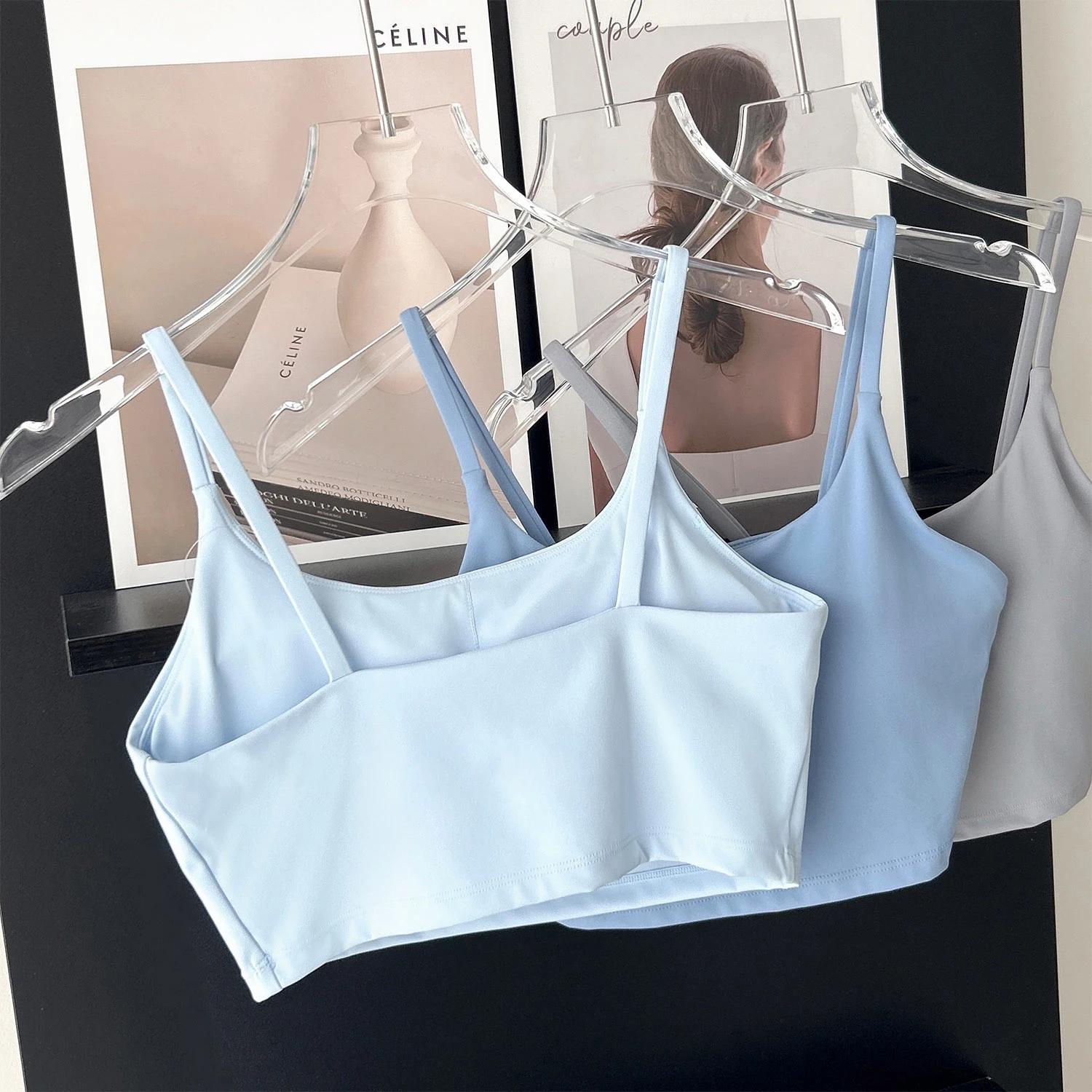 Soutien-gorge de Sport respirant pour femmes, haut de Fitness, Push Up, fixe avec coussinet, sous-vê