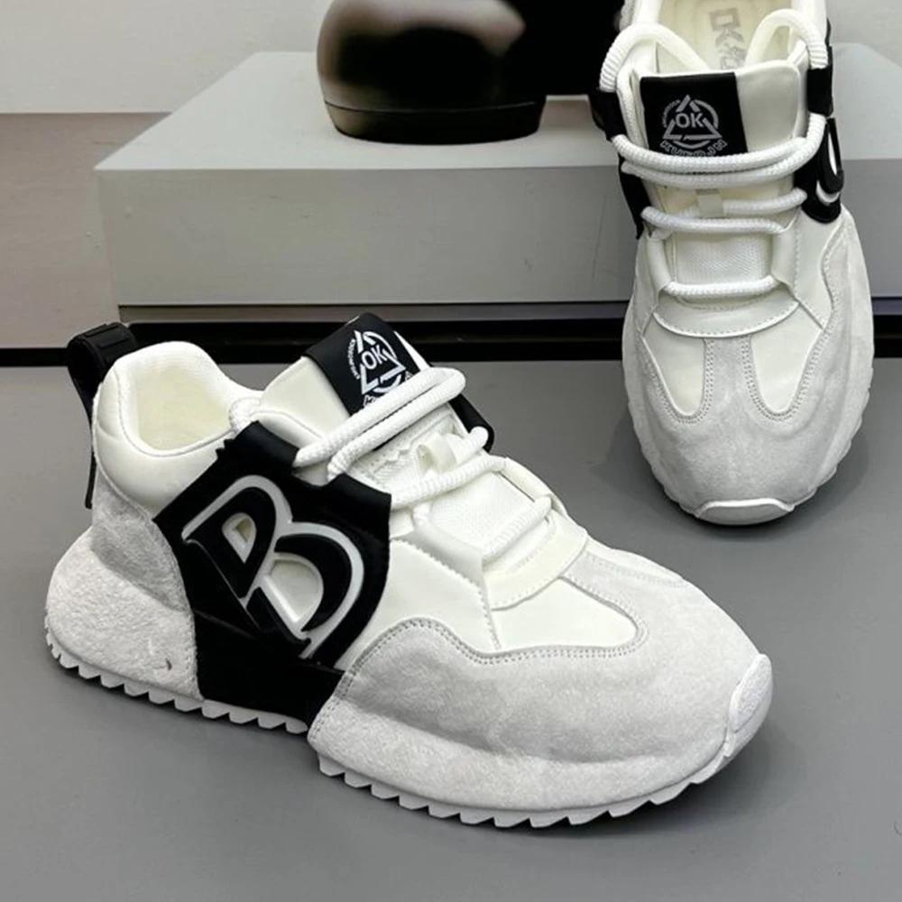 Baskets homme haut confortable hiver à lacets chaussures de marche décontractées Sports de plein air
