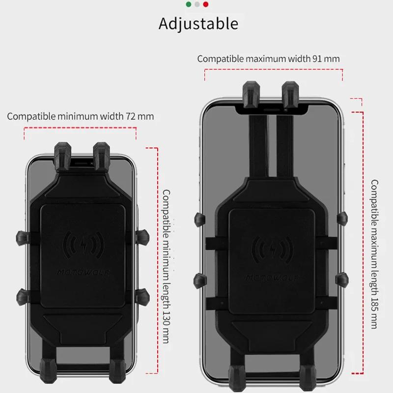 Support de téléphone de charge sans fil pour moto, berceau 3.0, chargeur rapide, GPS, support de tél