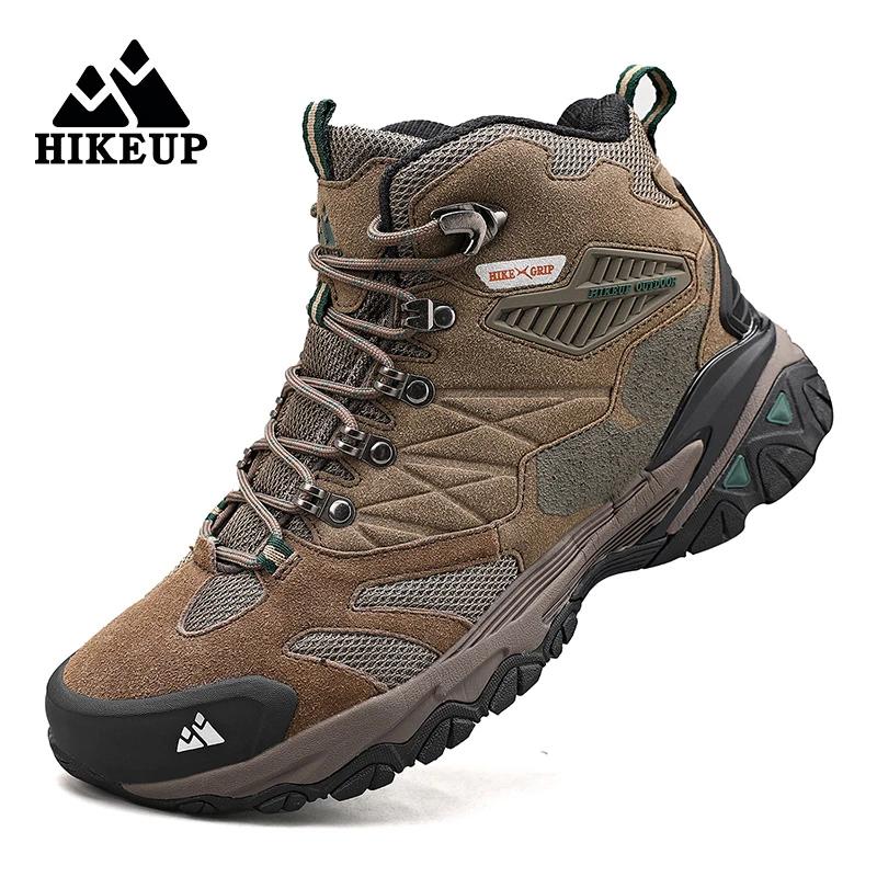 Bottes de randonnée homme HIKEUP imperméables : chaussures tactiques militaires pour trekking et combat