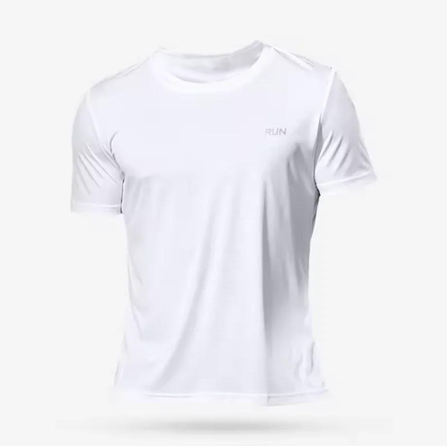 Été hommes séchage rapide course musculation chemises Sport Gym t-shirt hommes à manches courtes Fit