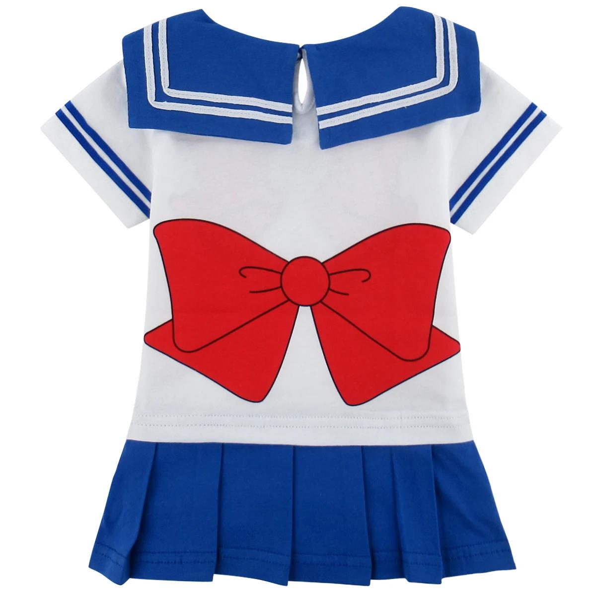 Barboteuse à manches courtes Sailor Moon pour bébé fille, costume de batterie pour nouveau-né, tenue