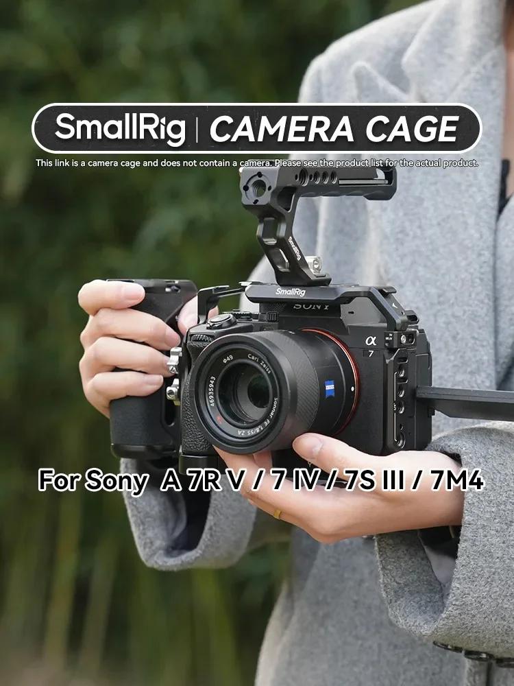 SmallRig – poignée de Cage de caméra, trous d'extension de 1/4 pouces, chaussure froide pour Sony A7