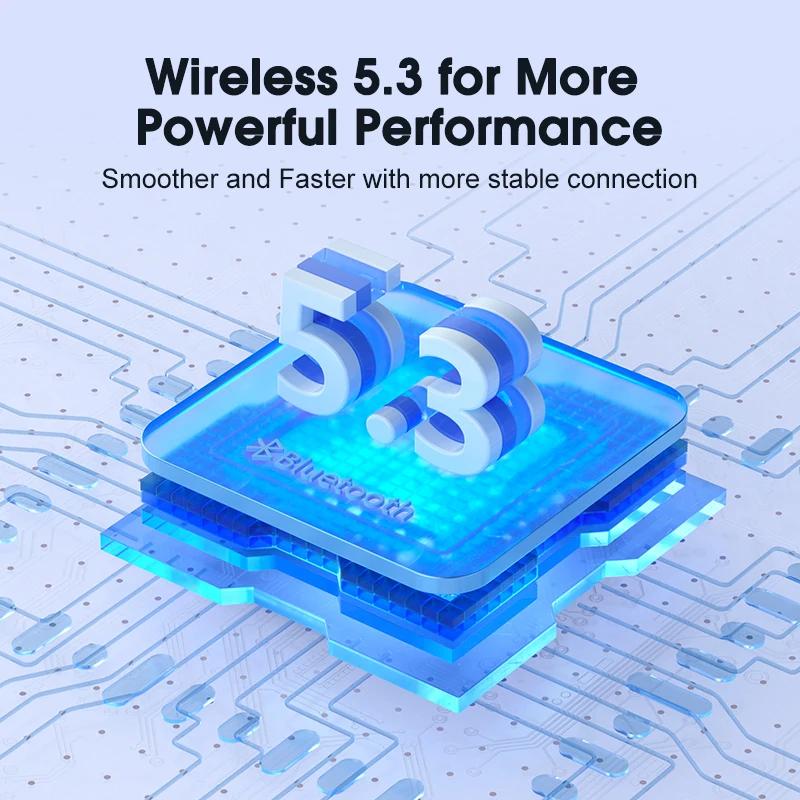 QCY-Écouteurs sans fil T13 ANC, Bluetooth 5.3, TWS ANC, suppression du bruit, sauna, téléphone, 4 mi