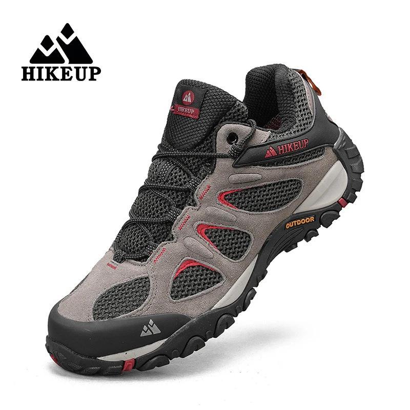 HIKEUP nouvelles chaussures de randonnée en plein air pour hommes antidérapantes résistantes à l'usu