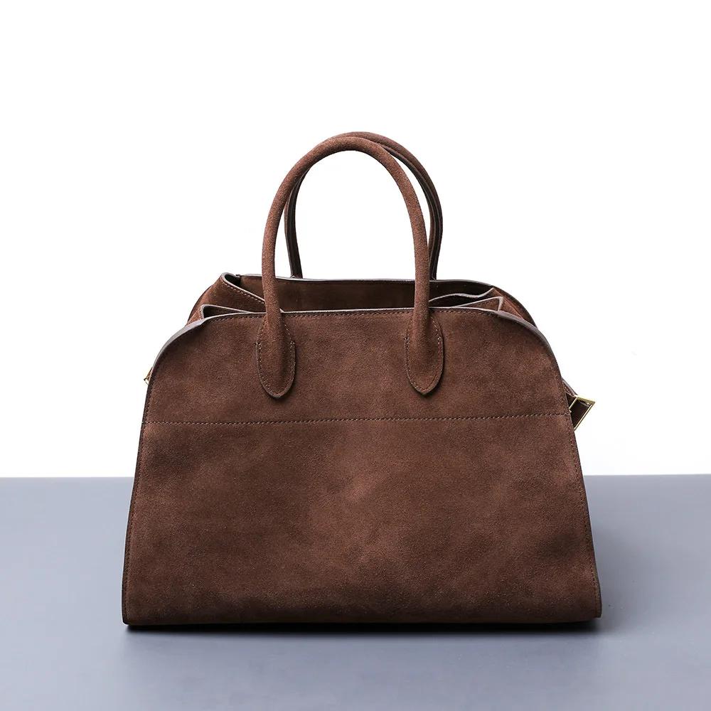 Sac fourre-tout Vintage en cuir de vache véritable pour femmes, sac à bandoulière de grande capacité