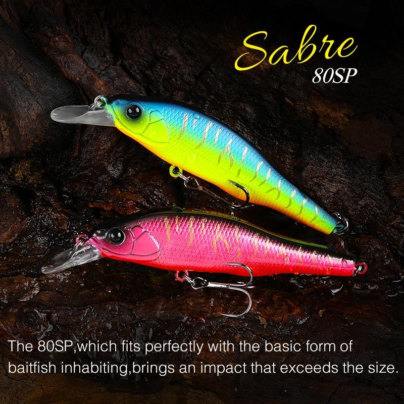 TSURINOYA 80SP suspendu vairon 80mm 10.3g leurre de pêche sabre longue coulée artificielle dur appât