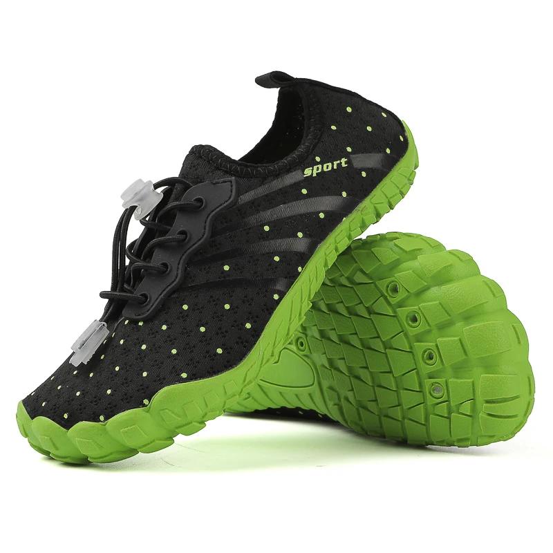 KID été semelle souple pieds nus Wading chaussures Parent-enfant vacances plage natation chaussures