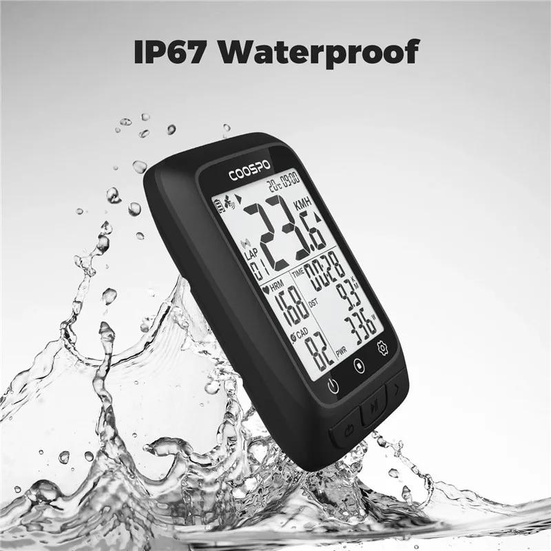 Coospo – compteur de vélo sans fil BC107, GPS, odomètre, compteur de vitesse, 2.4 pouces, bluetooth