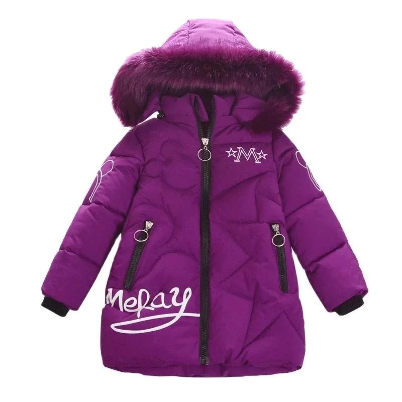 Vestes d'hiver grande taille pour filles, manteau de noël épais, à capuche, fermeture éclair, vêteme