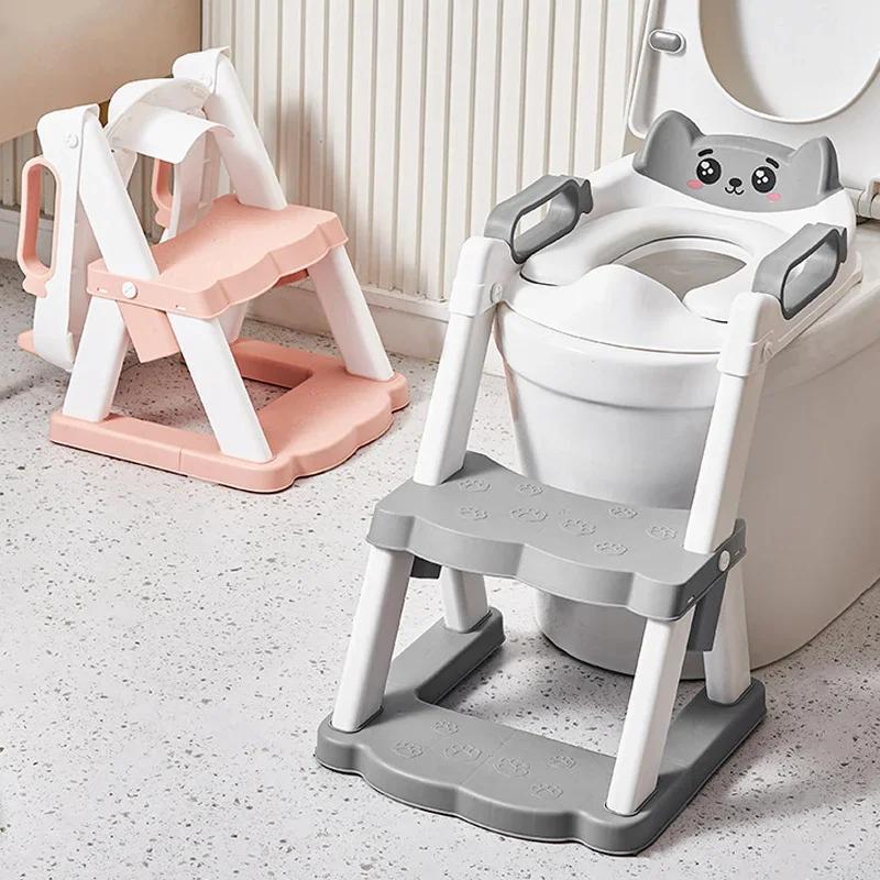 Nouveau siège de toilette pliable pour enfants, coussin d'apprentissage de la propreté portable pour