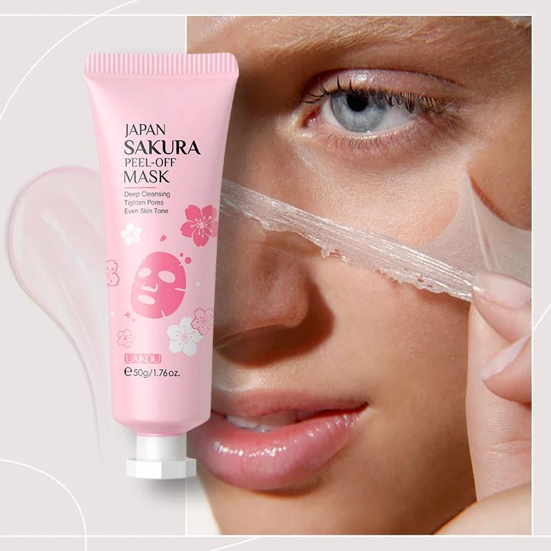 LAIKOU japon Sakura ensemble de soins de la peau Kit Anti-âge hydratant lissage des rides éclatage s