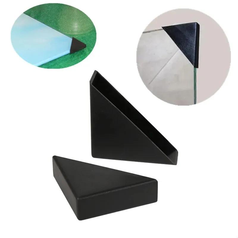 Couvercle de protection d'angle de Table noir, 16 pièces, panneau de verre, cadre photo, transporteu