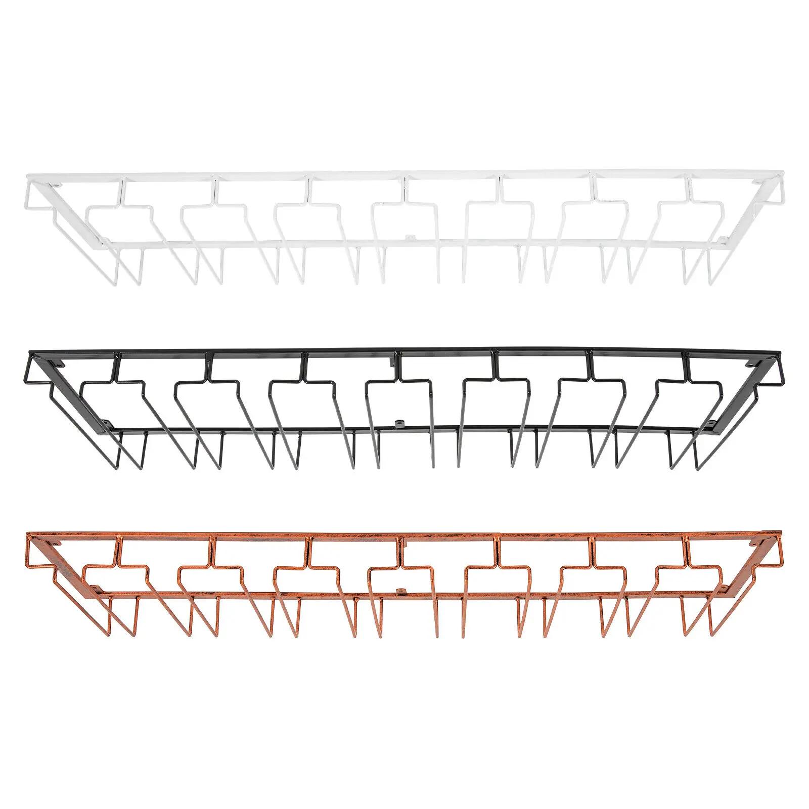 Étagère de rangement murale en métal pour verre à vin, support T1, porte-gobelet, 16