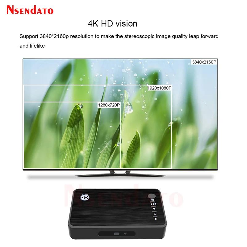 Lecteur multimédia Ultra HD 4K pour voiture TV SD MMC RMVB MP3 USB disque HDD externe U disque multi