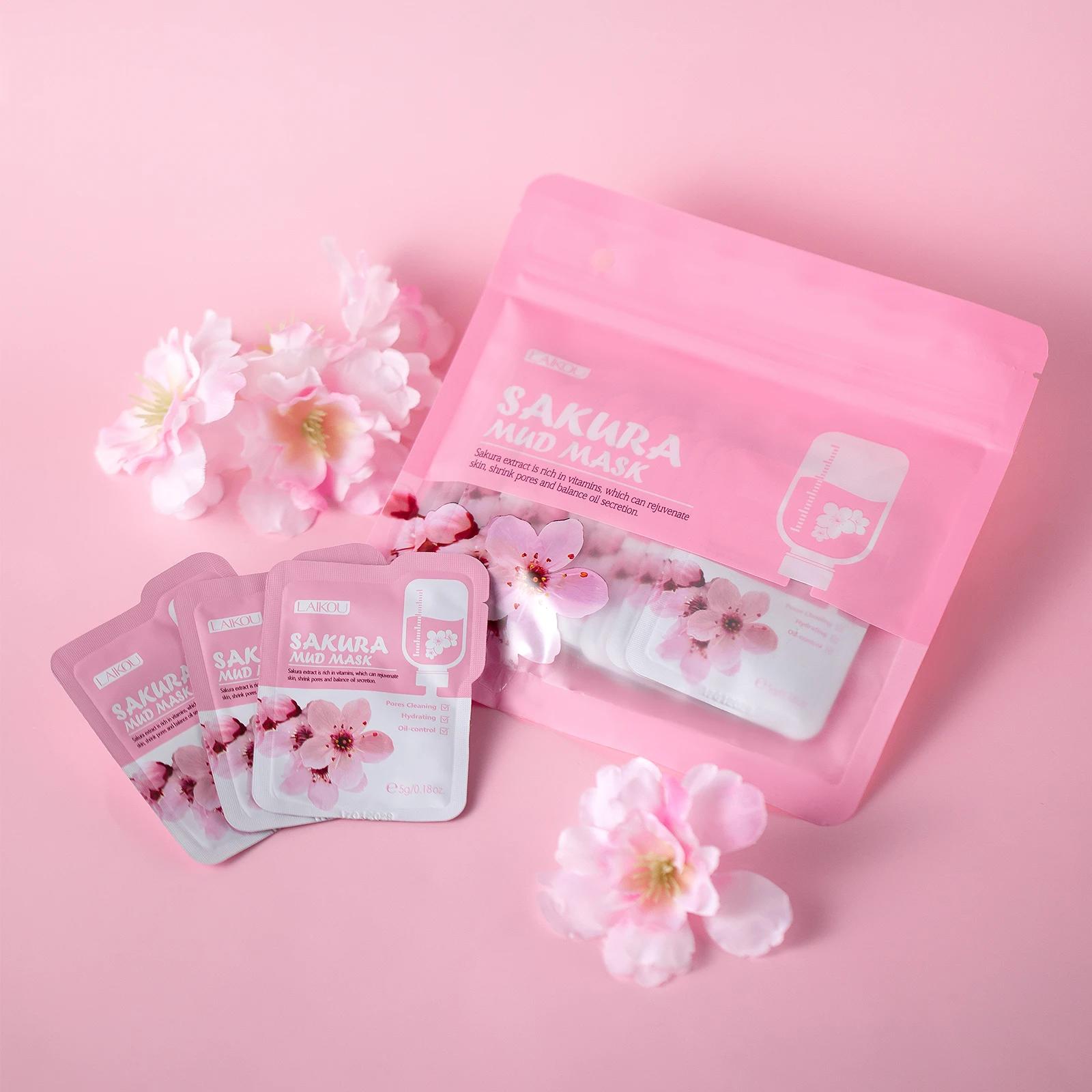LAIKOU japon Sakura ensemble de soins de la peau Kit Anti-âge hydratant lissage des rides éclatage s