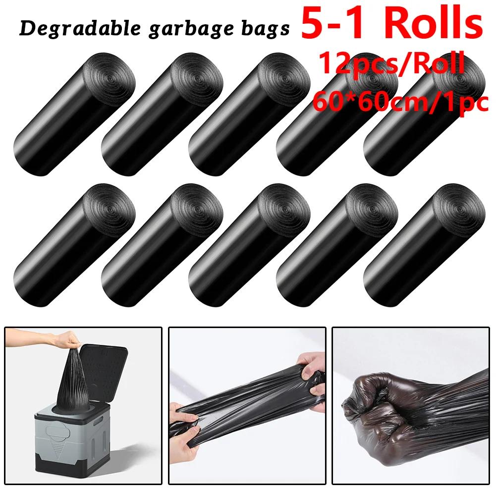 Sac à déchets pliable pour toilettes d'extérieur, pochette à déchets jetable portable, respectueuse