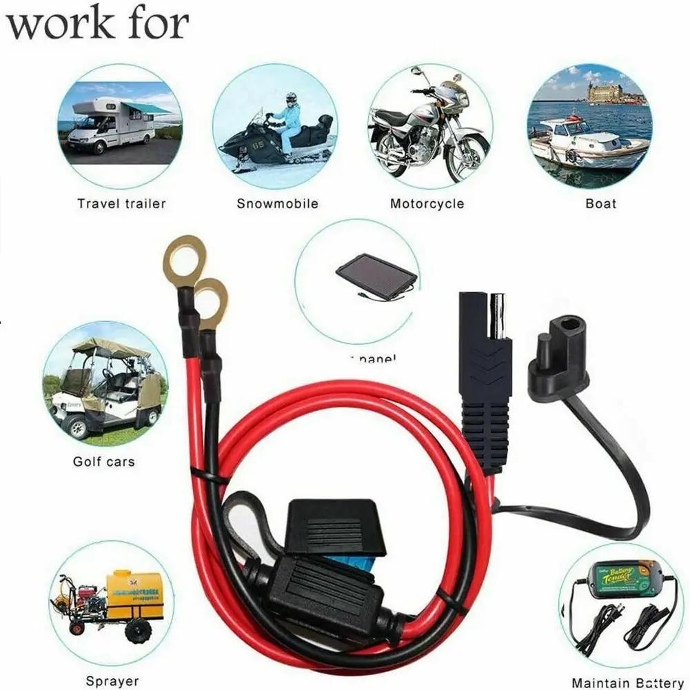 Câble SAE avec terminal à fusible, connecteur rapide, adaptateur d'extension de chargeur de batterie