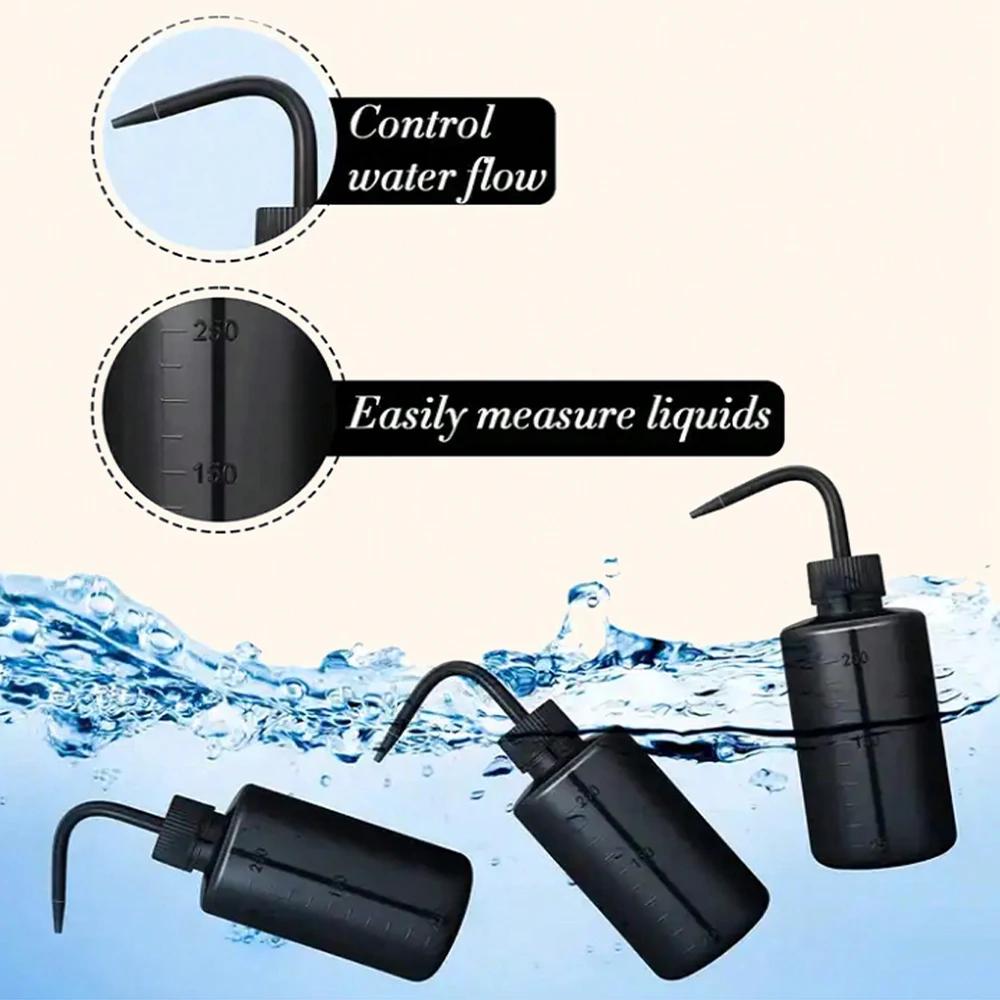 Bouteille de nettoyage de cils, bouteille de nettoyage du coude, compte-gouttes à pression d'eau, bo