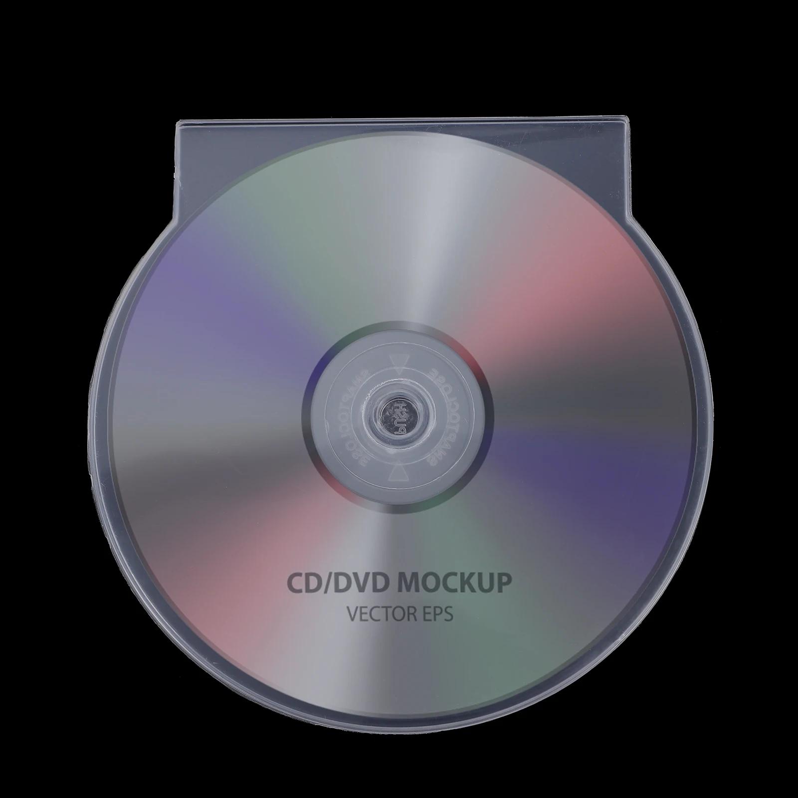 Boîte de rangement en plastique transparent pour CD et DVD, boîtier transparent pour bijoux de voyag