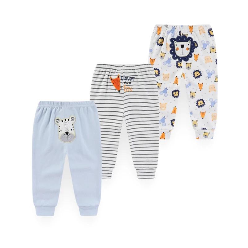 Kiddiezoom 3 pièces/lot quatre saisons mode dessin animé unisexe 100% coton bébé garçon fille pantal