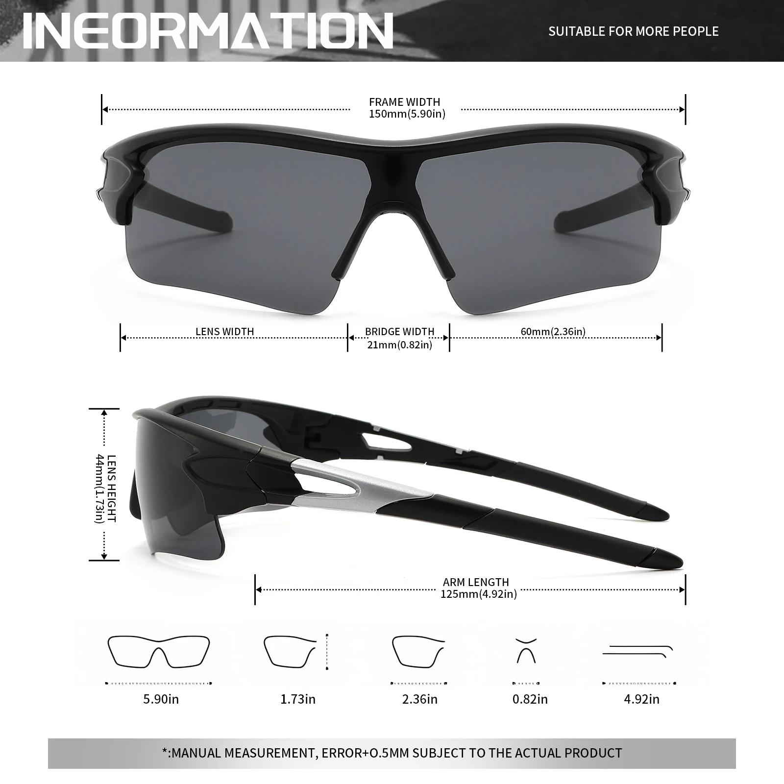 Nouvelles lunettes de sport de protection UV400-lentille légère à couverture complète, enveloppantes