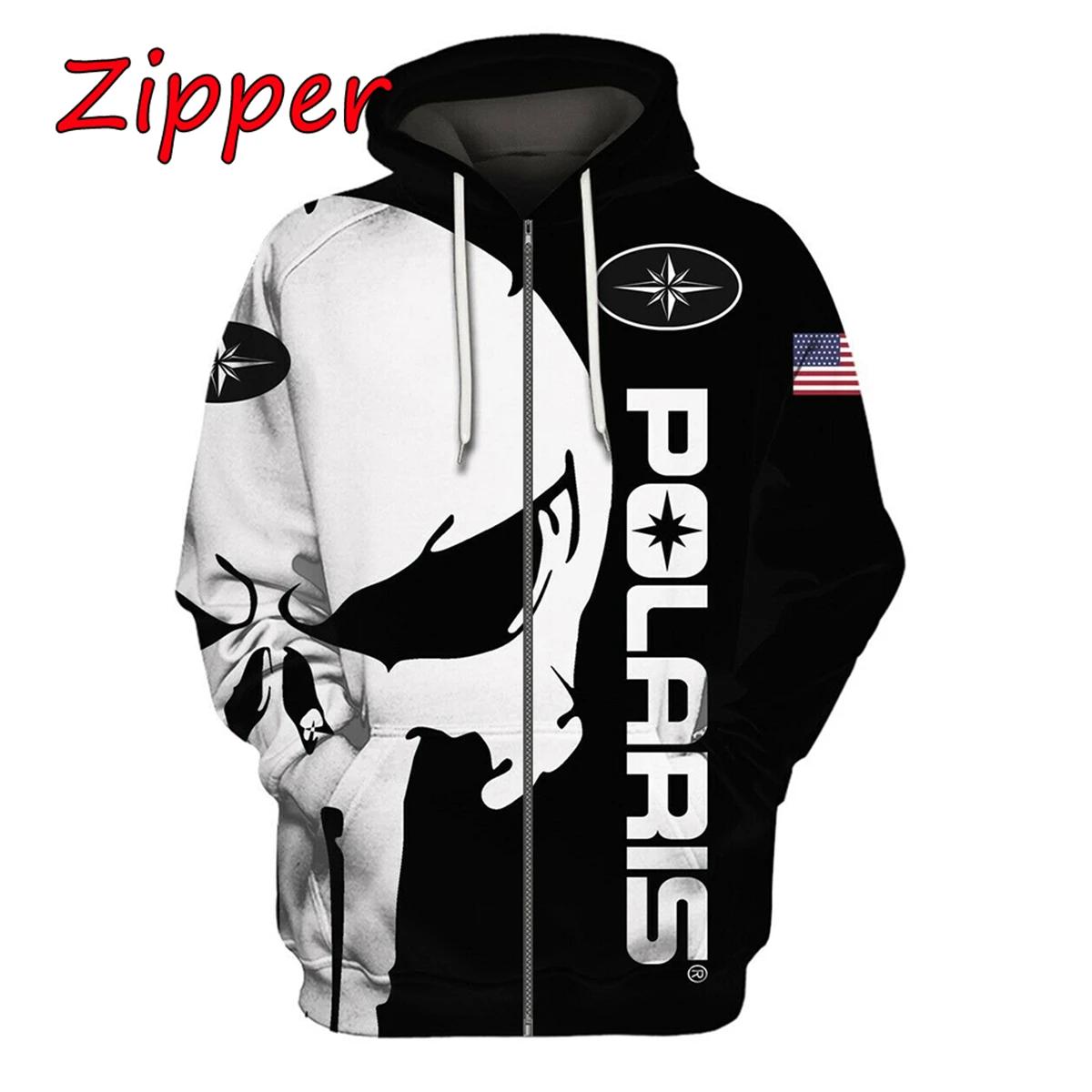 2025-26 Polaris Racing Rzr motoneige mode décontracté sweat à capuche zippé haut offre spéciale homm