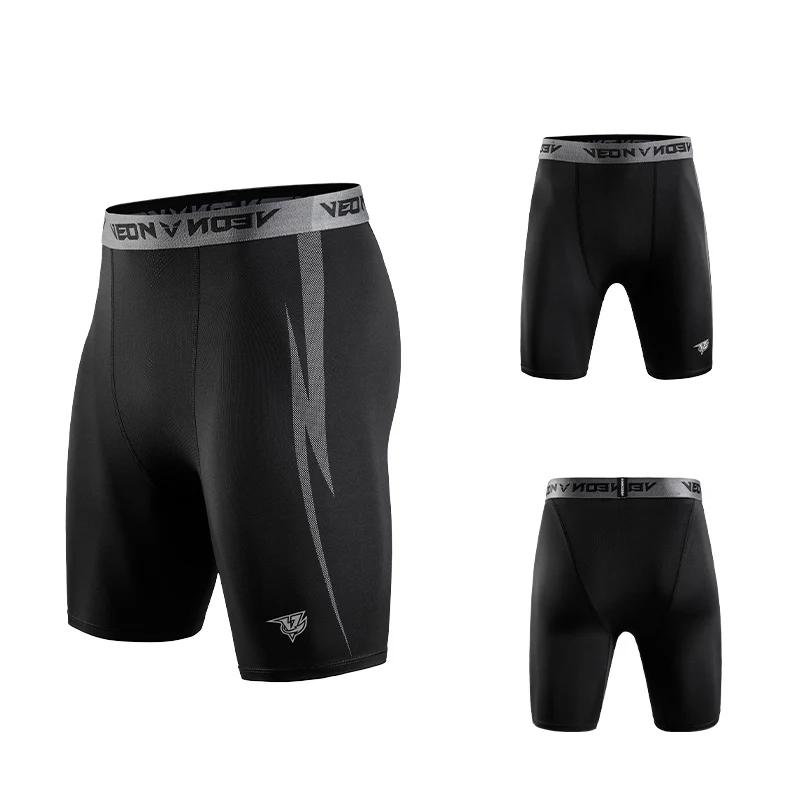 Short compression homme noir sportif - Spandex running athlétique sous-vêtement performance