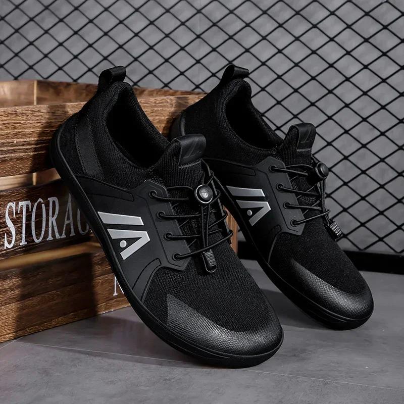 Baskets unisexes larges minimalistes pour hommes, chaussures de marche pieds nus, chaussures à bout